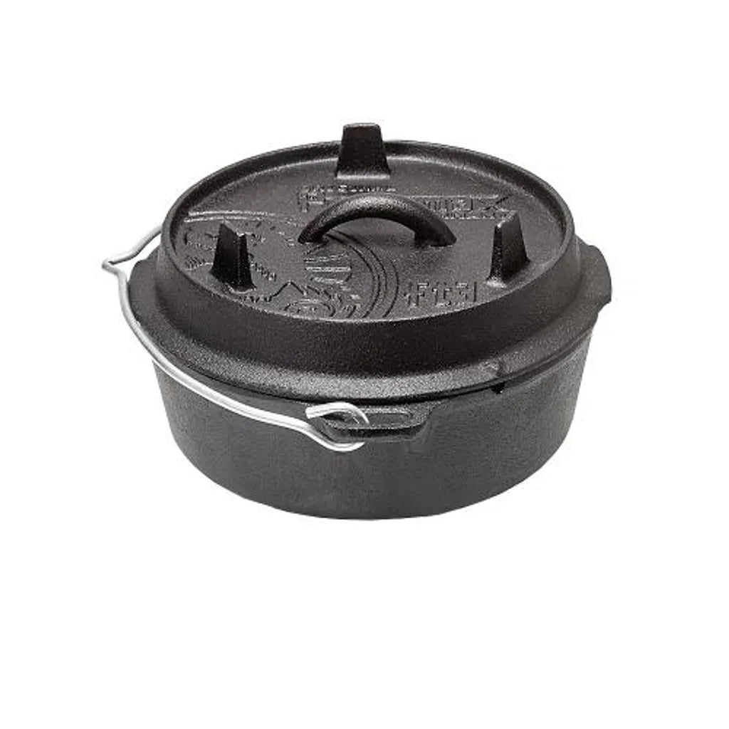  Petromax Feuertopf Ft4.5-t - Dutch Oven - Gusstopf - Mit Planem Boden - 3,5L - 2-5 Personen