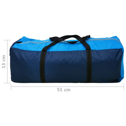  VidaXL Campingzelt 4 Personen Marineblau / Hellblau