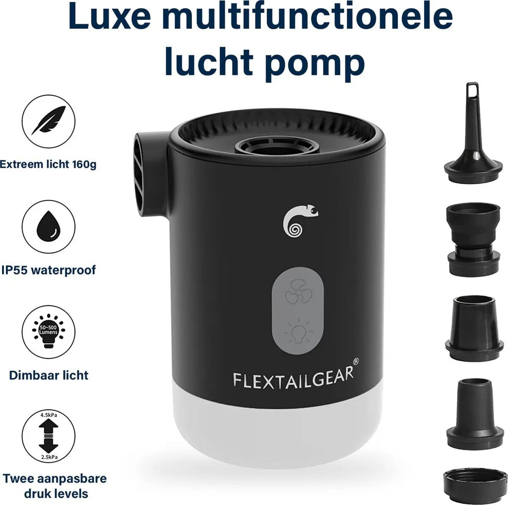  Flextail Gear Max Pump 2 Pro - Luftmatratzenpumpe - Schwarz
