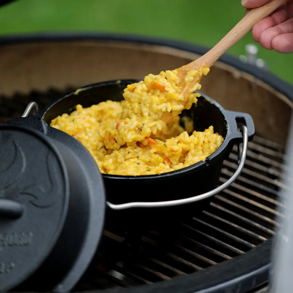  BBQ-Toro Dutch Oven DO1P, 1,8 L Premium Gusseisen Kochtopf, Gusstopf