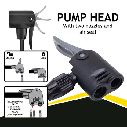  Dunlop Standluftpumpe 10233, Mit Manometer, 11 Bar