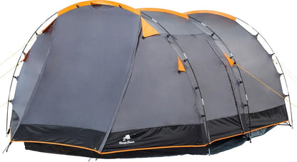  CampFeuer Zelt Super+ Für 4 Personen | Grau / Schwarz | 3000 Mm Wassersäule