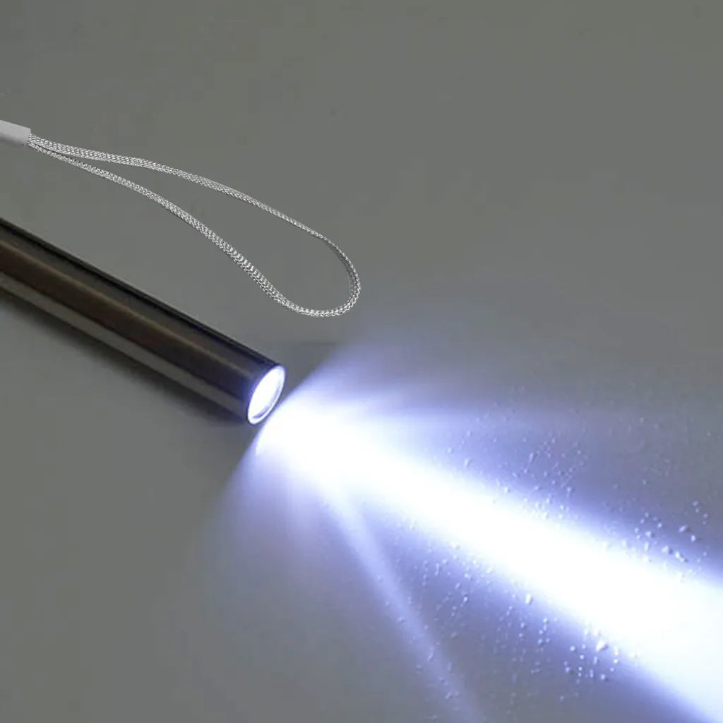  USB Mini Wiederaufladbare Taschenlampe Edelstahl Starkes Licht LED Medizinische Taschenlampen Tragbare Wasserdichte Lampe