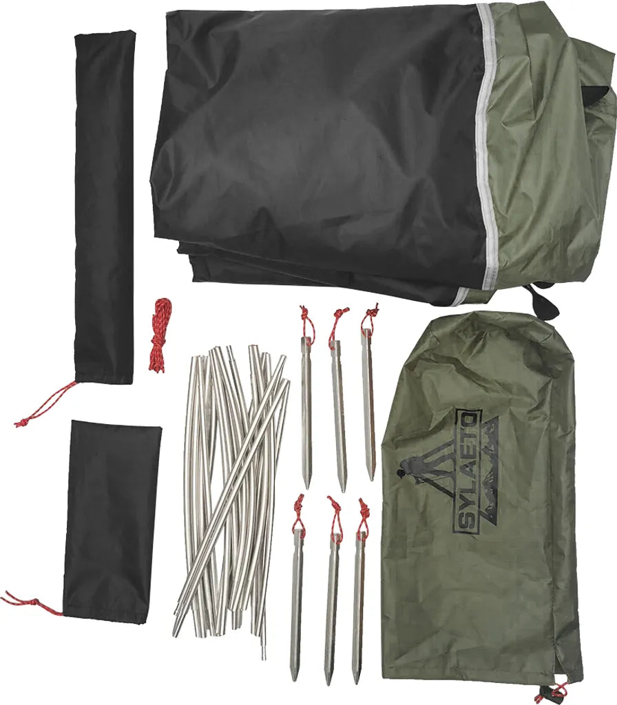  Ultraleichtes Einpersonenzelt, Wasserdichtes Campingzelt Fuer Outdoor-Rucksacktouren, Wandern, Angeln