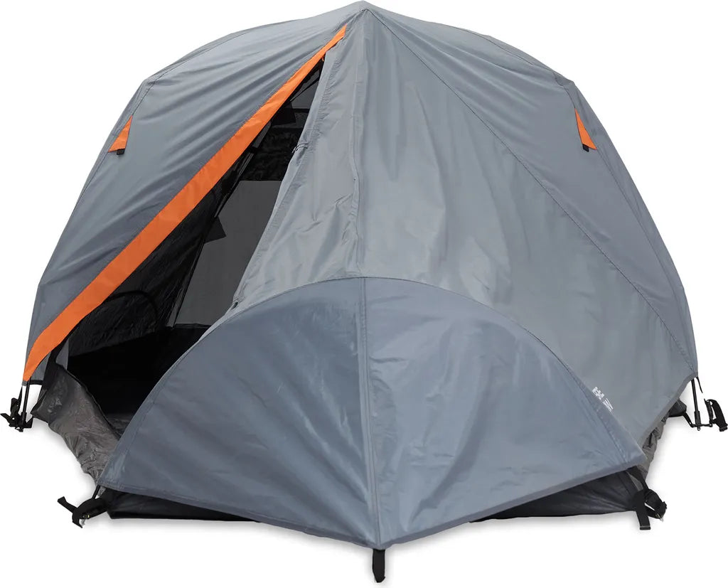  Where Tomorrow 2-Personen-Kompakt-Zelt - Pop Up Wurfzelt Trekkingzelt - 245x160x95 Cm - Grau