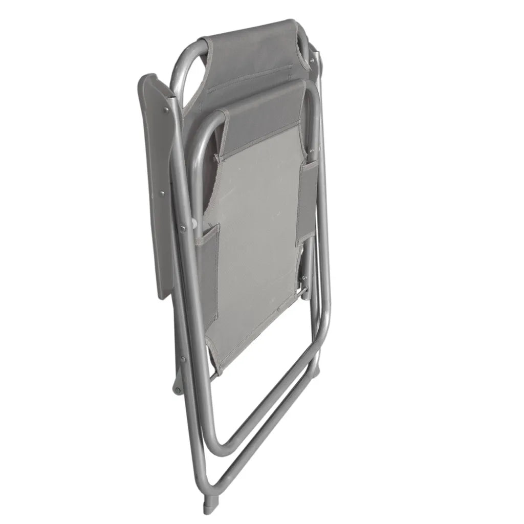  Wohaga Campingstuhl 'Texel' Mit Armlehnen, Klappbar - Stone