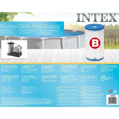  INTEX 29005 - Filterkartusche - Typ B, Für Pumpen #28634