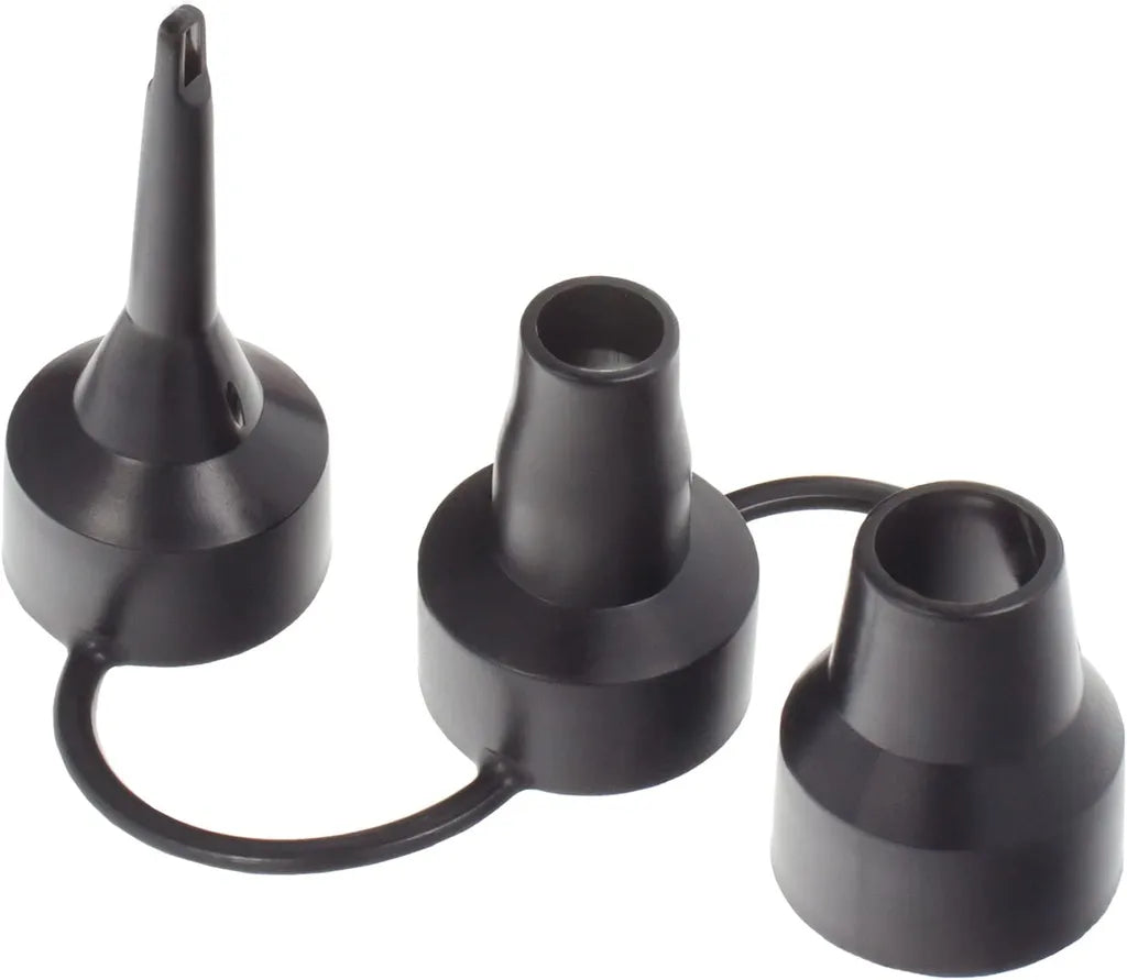  Smartfox Elektrische Kfz-Luftpumpe 50W | 12V/230V | Elektropumpe Und Gebläsepumpe | 3 Adapteraufsätze | Farbe: Schwarz