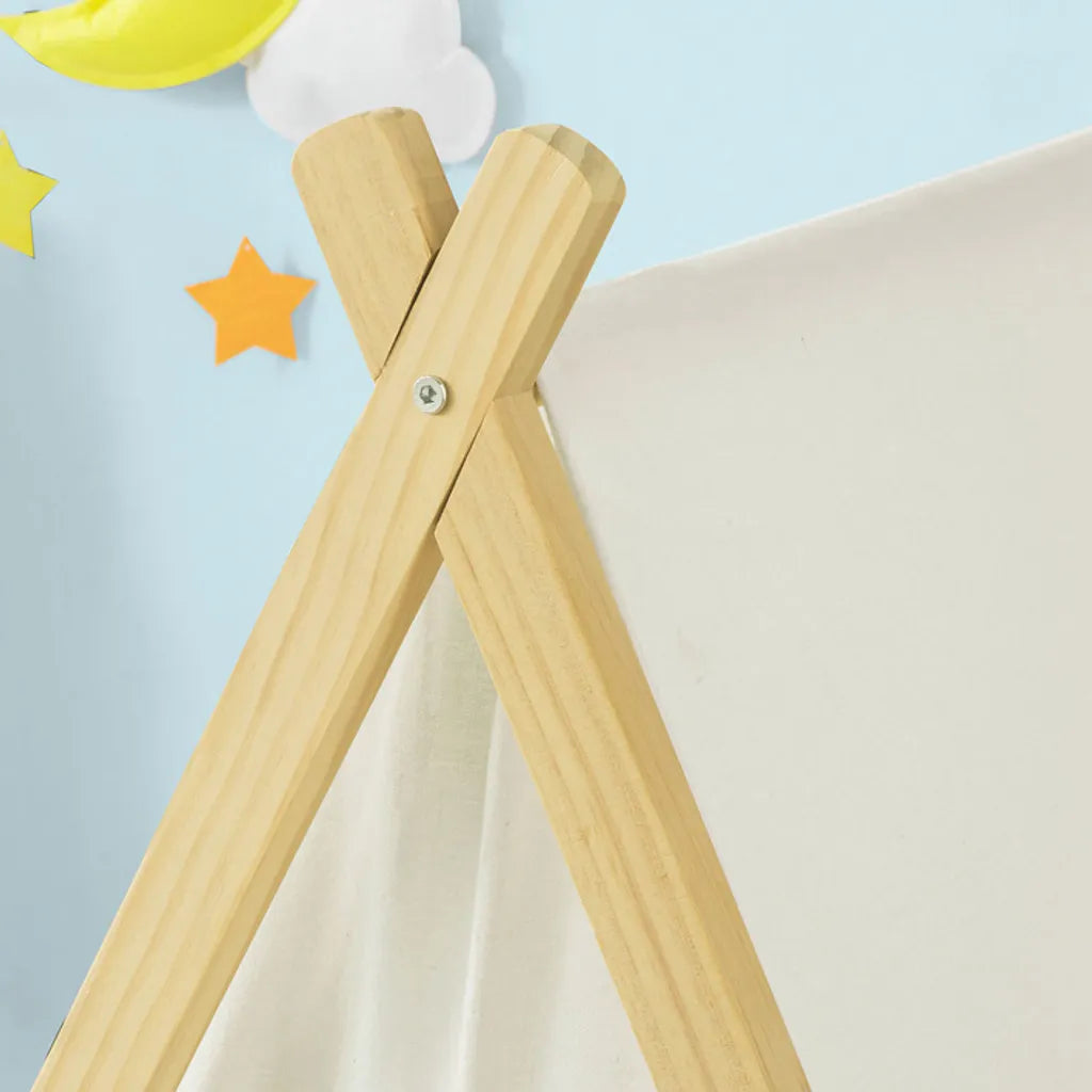  SoBuy Spielzelt Für Kinder Mit 2 Türen Und Einem Fenster Spielhaus Weiß OSS02-W