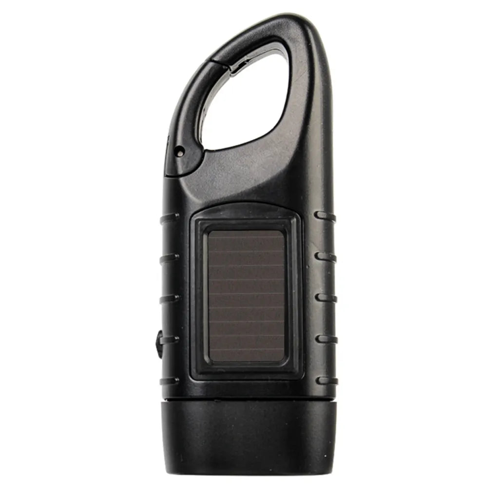  2er Solar LED Taschenlampe Handkurbel Wiederaufladbare Mit Wanderschnalle, Dynamo Taschenlampe, Taschenlampenkurbel Für Outdoor/Camping/Notfall (Grün+Schwarz)