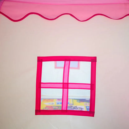  Kinderspielzelt Blühende Blumen Kinderzelt,Spielzelt Prinzessin Traum Schloss Burg Haus Für Mädchen, Im Kinderzimmer, Indoor/innen/außen/draußen,（Pink + Gelb）