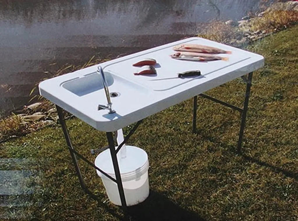  Campingtisch / Spültisch Mit Spüle Und Abfluss 115x60 Cm