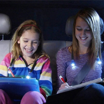  Verstellbare Bücherlampe 4 LED Hands Free Hängelampe, Flexibles Leselicht Zum Lesen Im Bett, 3 Helligkeitsstufen, Grün