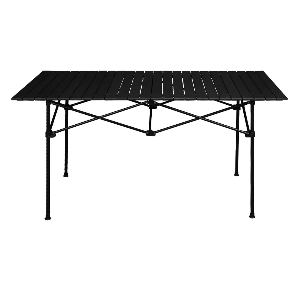  Klappbarer Campingtisch Esstisch Spieltisch Schwarz 1,40 Mtransportabel