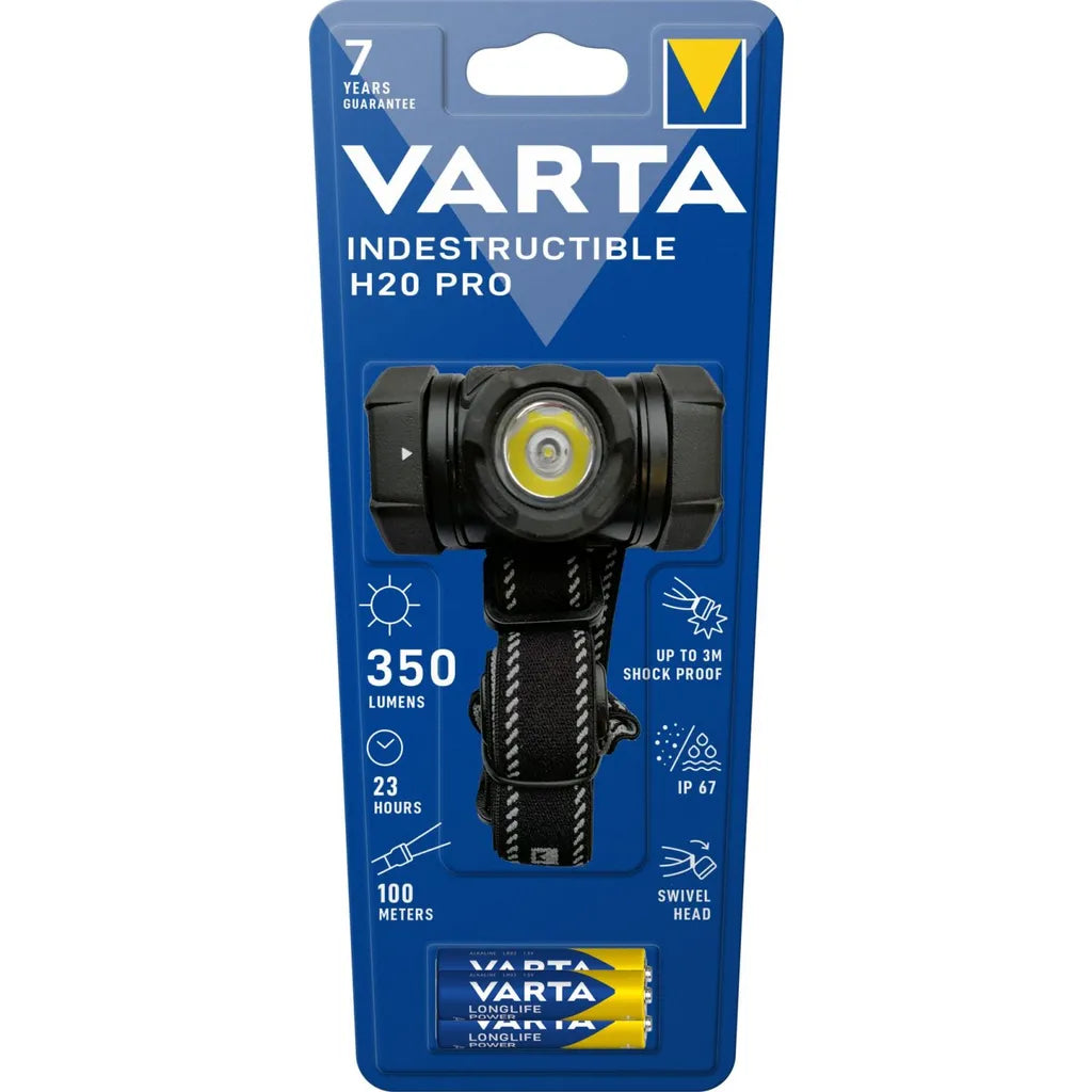  VARTA Kopflampe "Indestructible H20 Pro" Inkl. 3 Micro AAA