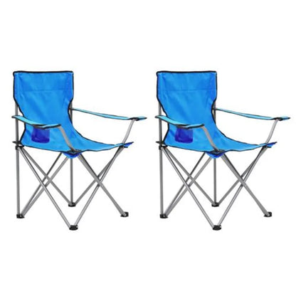  FCH Campingmöbel 3-tlg. Klappbar Campingtisch Campingstuhl Blau