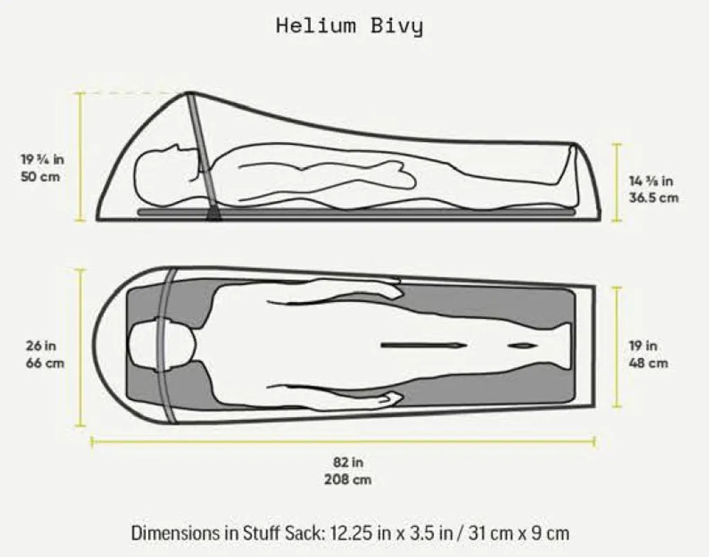  OUTDOOR RESEARCH Helium Bivy - Biwacksack (Modell 2023), Farbe:coyote