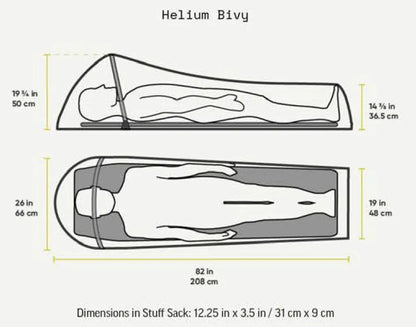  OUTDOOR RESEARCH Helium Bivy - Biwacksack (Modell 2023), Farbe:coyote