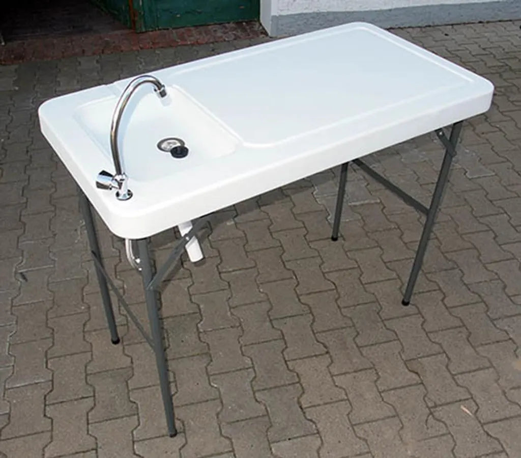  Campingtisch / Spültisch Mit Spüle Und Abfluss 115x60 Cm