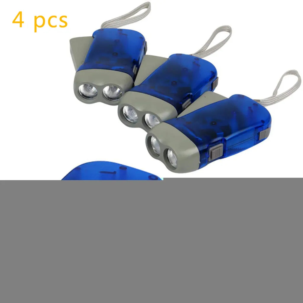  Hand Kurbel Taschenlampe, Keine Batterie-LED Helles Licht-Set/4: