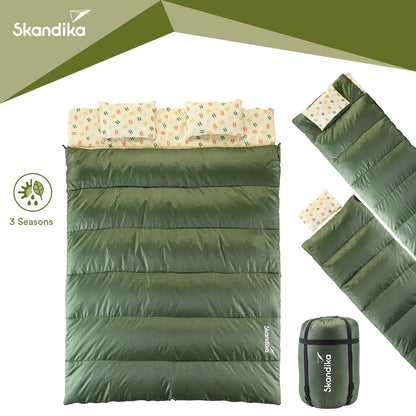  Skandika Deckenschlafsack Iceland Double, Dunkelgr