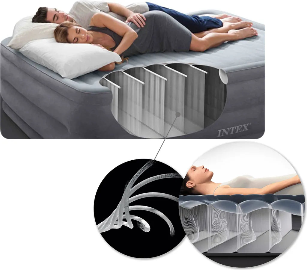  Intex Luftbett 191x76x25 Cm Blau Gästebett Luftmatratze