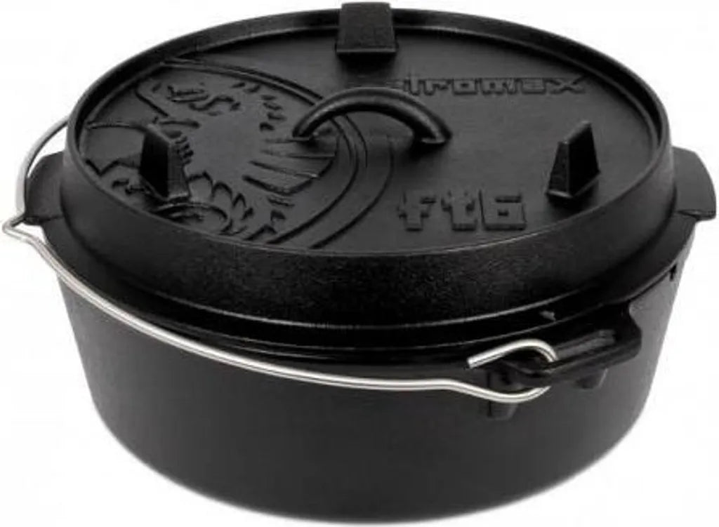  Petromax Feuertopf Ft6 (6qt) Planer Boden (ohne Füße); Ft6-t