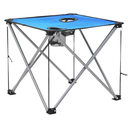  FCH Campingmöbel 3-tlg. Klappbar Campingtisch Campingstuhl Blau