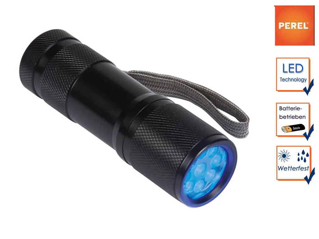  Perel UV-TASCHENLAMPE - 9 LEDs