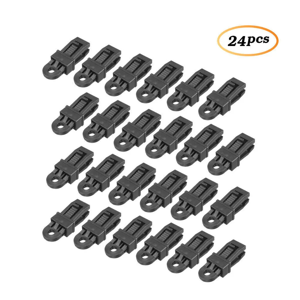 24x Campingzelte Planenhalter Planen Befestigung Klemme Clips Spanner Für Zelt Abdeckplane