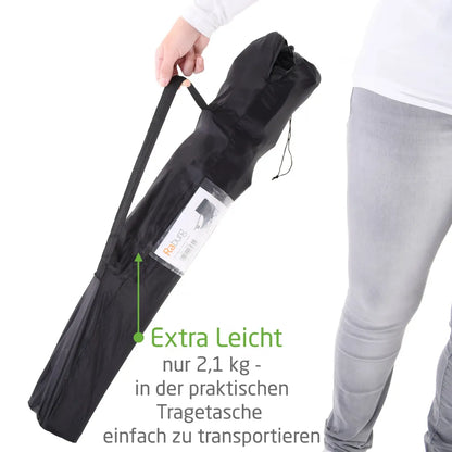  Raburg Angelstuhl JOE In SCHWARZ - Praktischer Faltstuhl Mit Armlehnen & Getränkehalter, Inklusive Tasche - Robust Für Camping, Strand, Angeln, Outdoor, Zuschauer, Jagd, Festival & Freizeit, Belastbar Bis 120 Kg