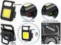  OUTDOOR Mini-Taschenlampe KeyChain Light - COB Outdoor - FLOODLIGHT Black