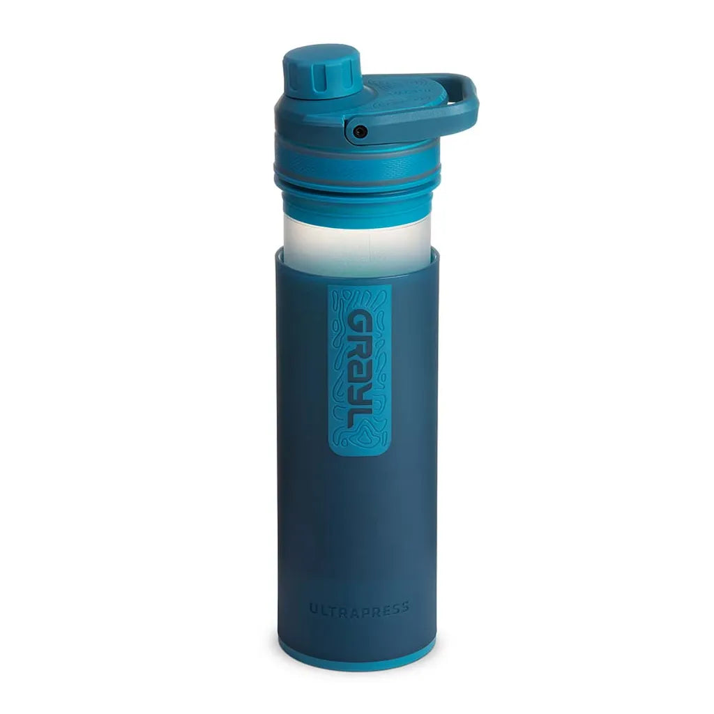  Grayl UltraPress Outdoor- & Reisewasserfilter, Forest Blue Mit 1 Ersatzfilter