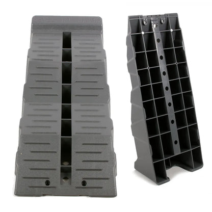  Fiamma Jumbo Stufenkeile, Auffahr-Keil 2er Set - Bis 5000 Kg, 58 X 6/11 X 14 Cm Für Wohnwagen Oder Wohnmobil