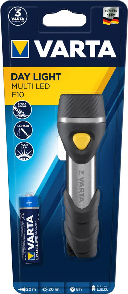  VARTA Taschenlampe "Day Light" Multi LED F10 Inkl. Batterie