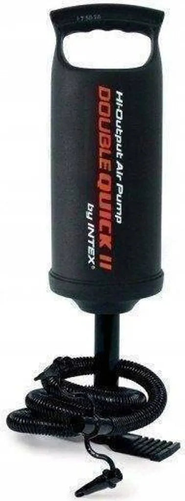  Intex Doppelhub Luftpumpe Double Quick I 29cm 3 Adapter 6.7/8.5/18mm