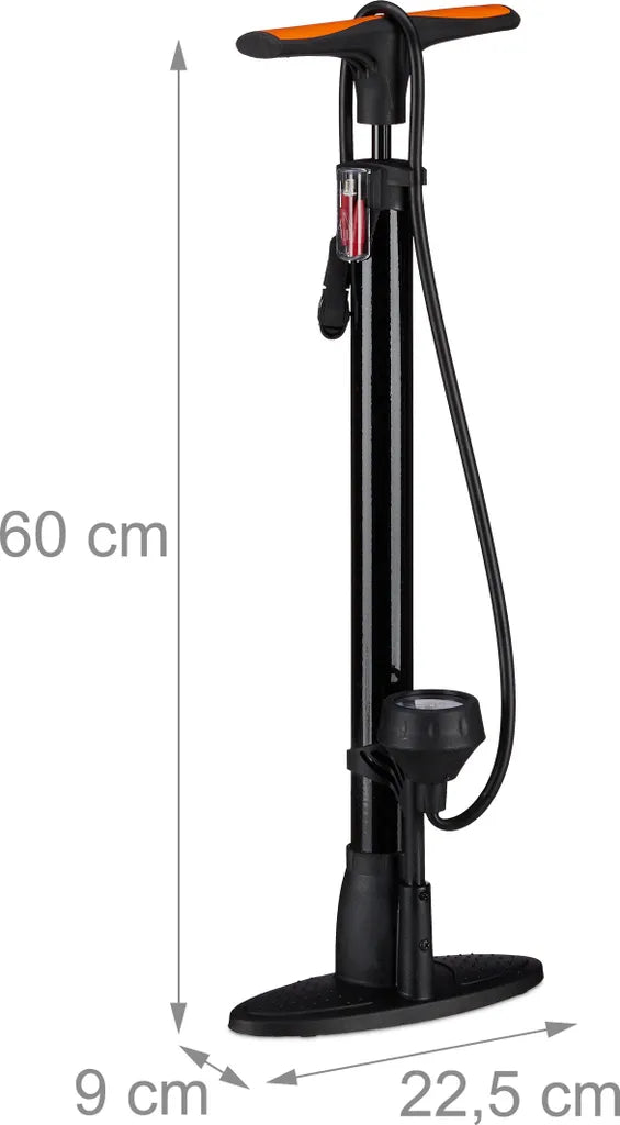  Relaxdays Standpumpe Mit Manometer