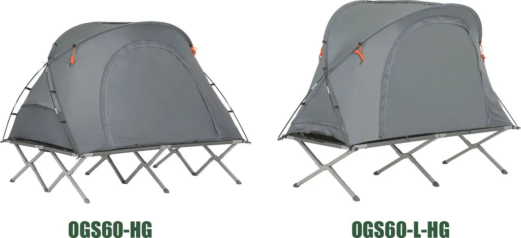  SoBuy OGS60-HG Feldbett Mit Zelt Feldbett 4in1-Zelt Mit Campingliege Schlafsack Wurfzelt Matratze Und Zubehör Zelt 1 Person 1 Mann Zelt