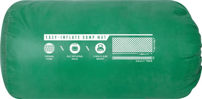  Bestway "Easy-Inflate Camp Mat" Selbstaufblasende Thermomatte, 180 X 50 X 2,5 Cm, Grün, 68058