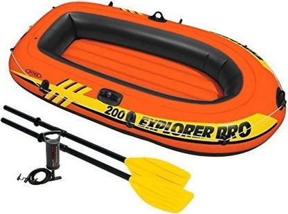  INTEX Explorer Pro 200 Set Aufblasbares Boot Mit Ruder Und Pumpe 58357NP