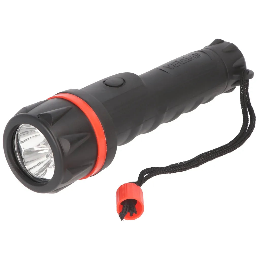  Velamp LED Gummi-Taschenlampe, 3 LEDs, Wasserdicht, Mit Tragesenkel, Lieferung Ohne Batterien
