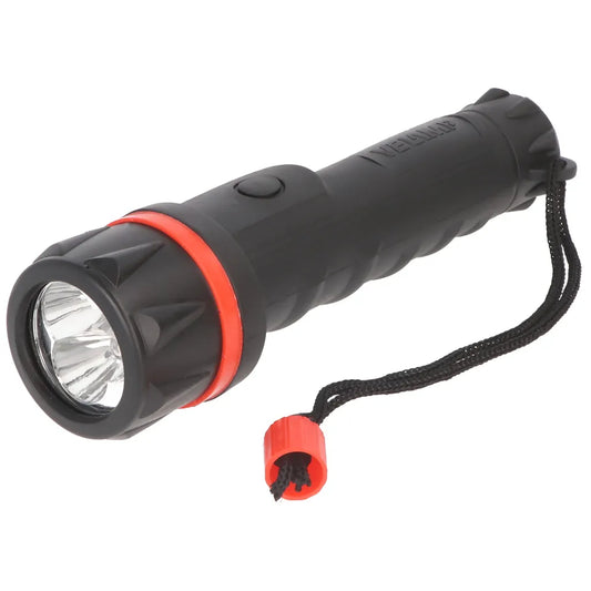  Velamp LED Gummi-Taschenlampe, 3 LEDs, Wasserdicht, Mit Tragesenkel, Lieferung Ohne Batterien