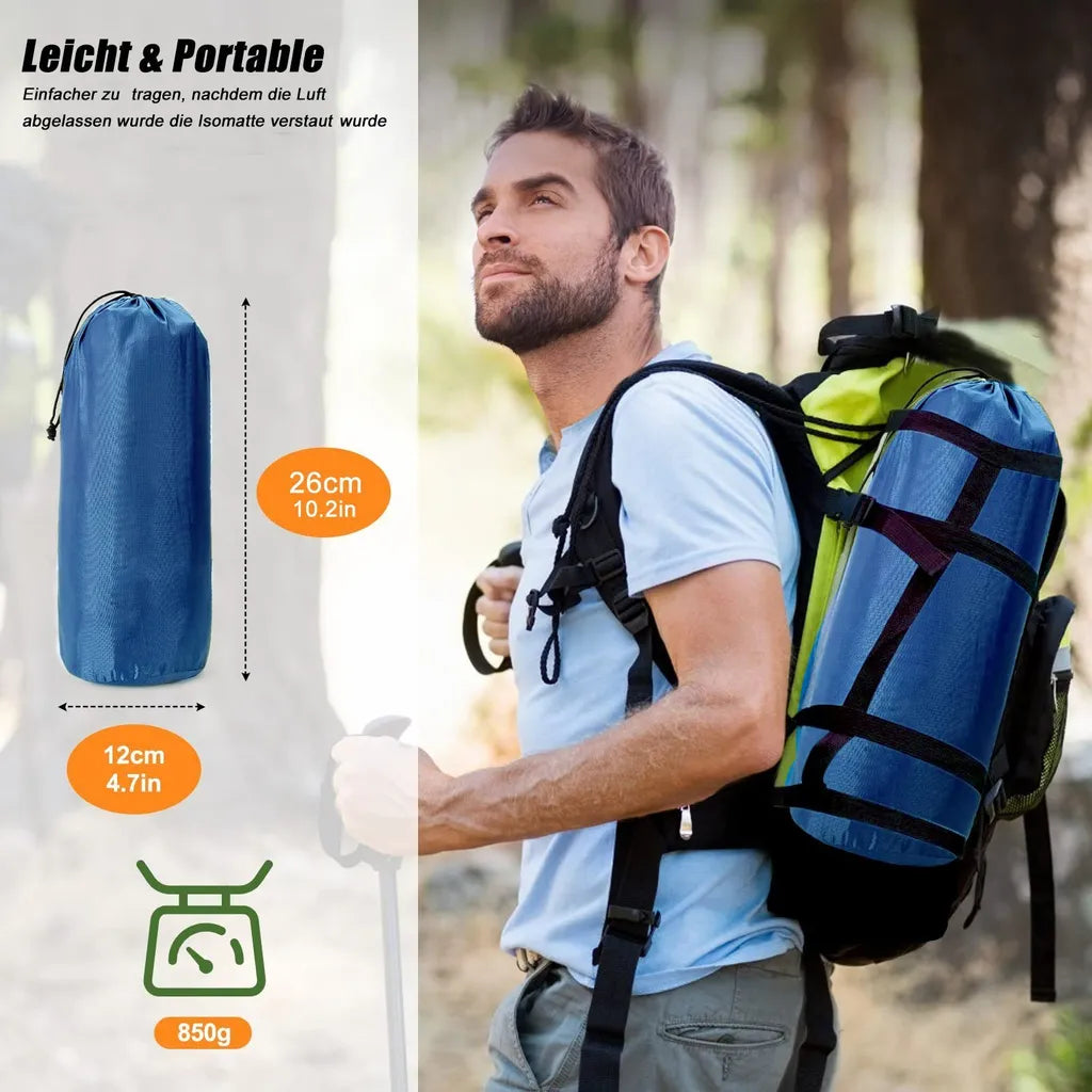  Freetoo Isomatte, Isomatte Ultraleicht, Isomatte Outdoor, Dicke Isomatten Camping Ultraleicht Mit Kissen Isomatte Selbstaufblare Schlafmatte, Wasserdichte & Faltbare