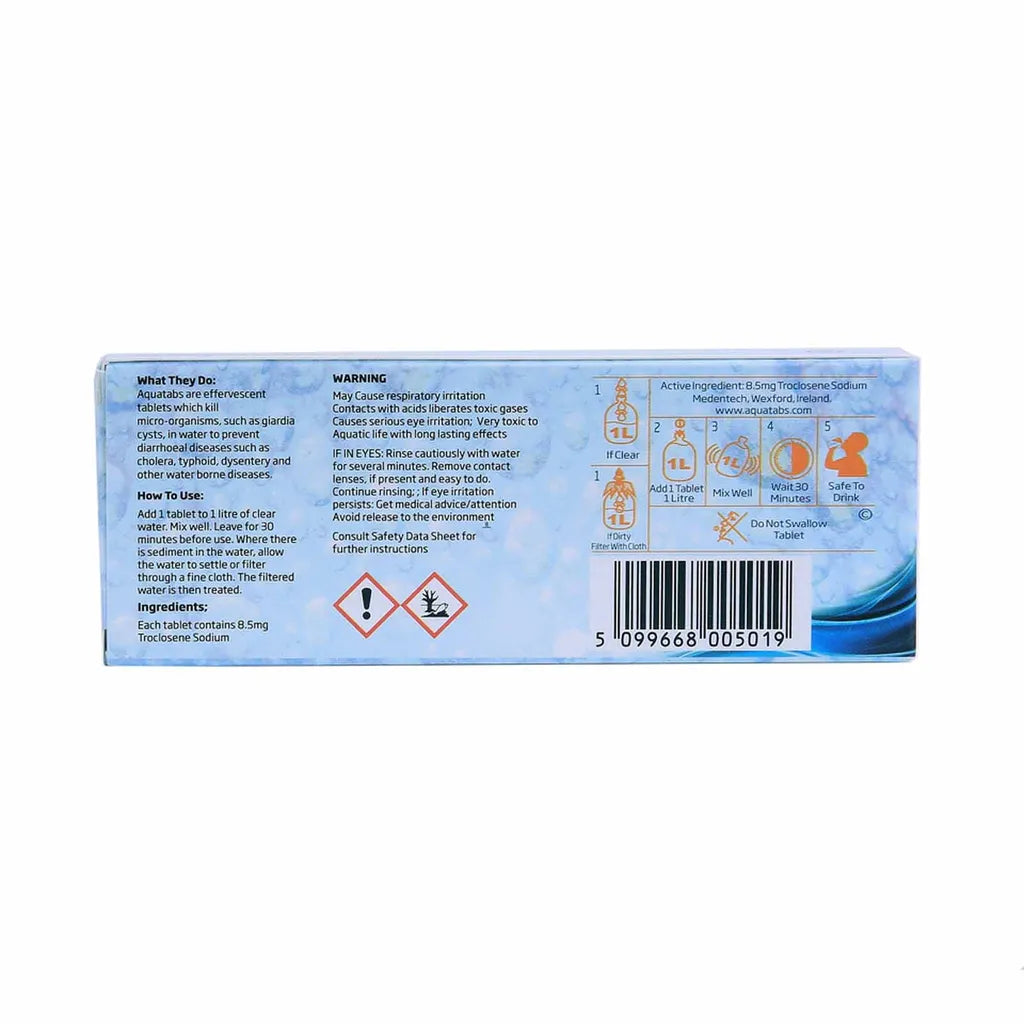  Wasserreinigungstabletten AQUATABS (2 X 50 Stück)