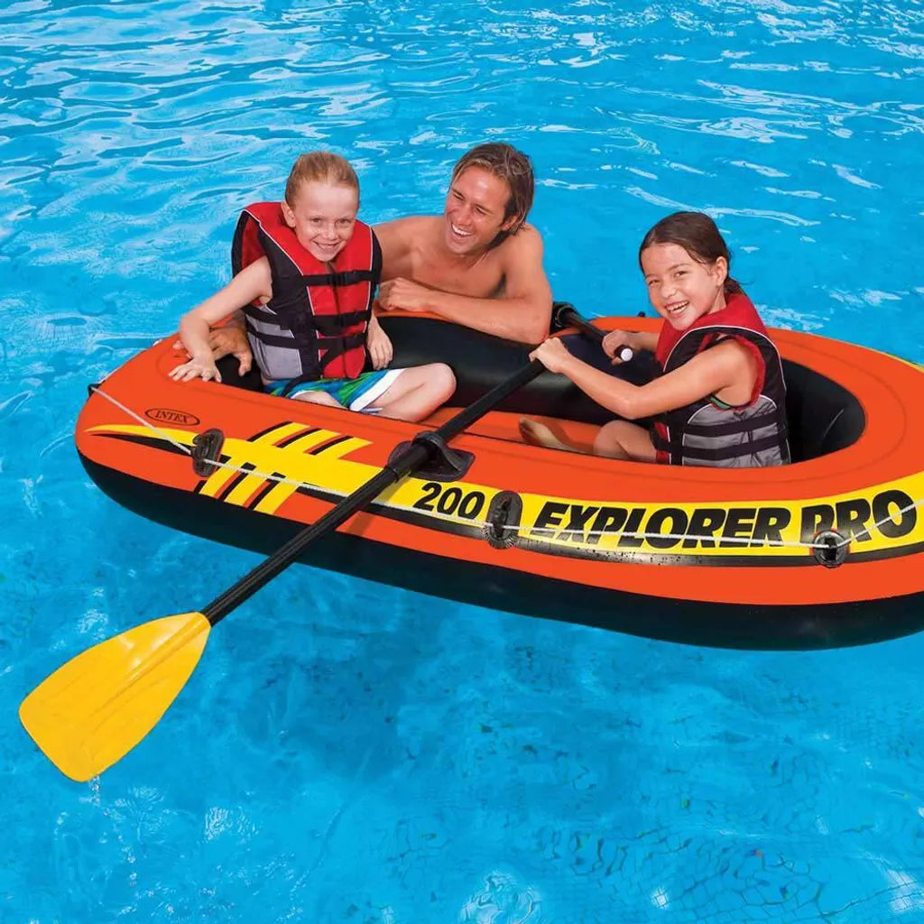  INTEX Explorer Pro 200 Set Aufblasbares Boot Mit Ruder Und Pumpe 58357NP