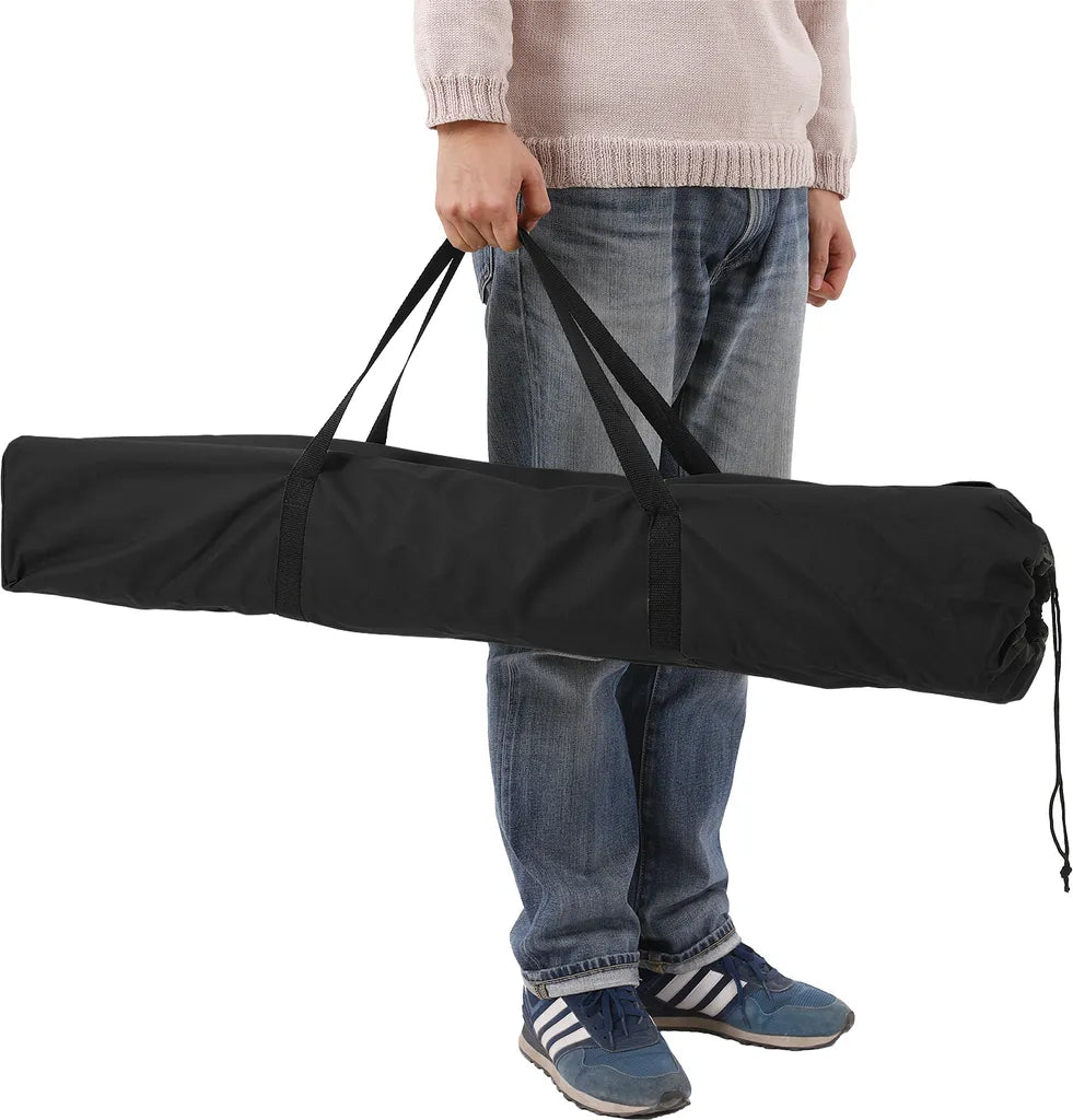  SONGMICS Gartenliege Schwarz Oxford-Gewebe XXXL 210 X 72 X 45 Cm Bis 260 Kg Belastbar Feldbett Stahl Sonnenliege GCB21H