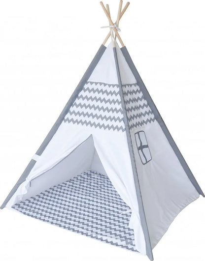  Tipi Zelt Kinderzelt Kinder Spielzelt Spielhaus Drinnen Draußen Stangen Polyester