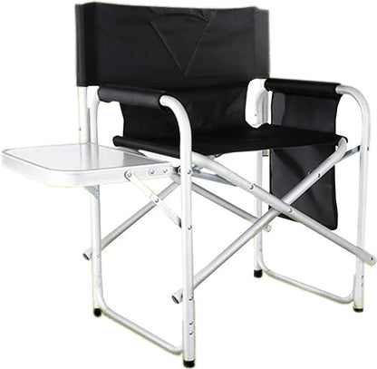 Regiestuhl Mit Tisch Und Tasche - 47x57x79cm - Aluminium-Polyester - Max 120kg