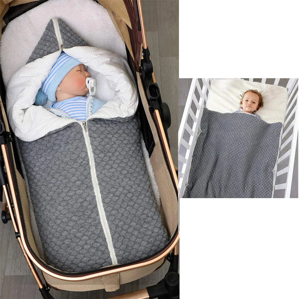  Neugeborenen Wickeldecke, Multifunktional Winter Warme Schlafsack Kinderwagen Decke Für 0-12 Monate Baby Jungen Oder Mädchen