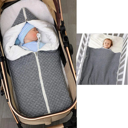  Neugeborenen Wickeldecke, Multifunktional Winter Warme Schlafsack Kinderwagen Decke Für 0-12 Monate Baby Jungen Oder Mädchen